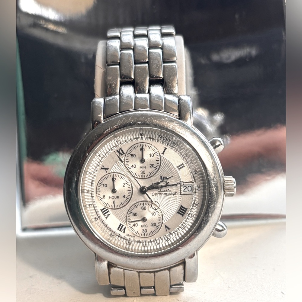 Lucien Piccard Chronograph 37.5mm Stainless Steel Watch – Classic & Timeless